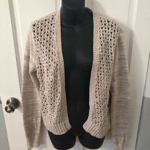 Converse All Star women’s cardigan tan sweater size XL.